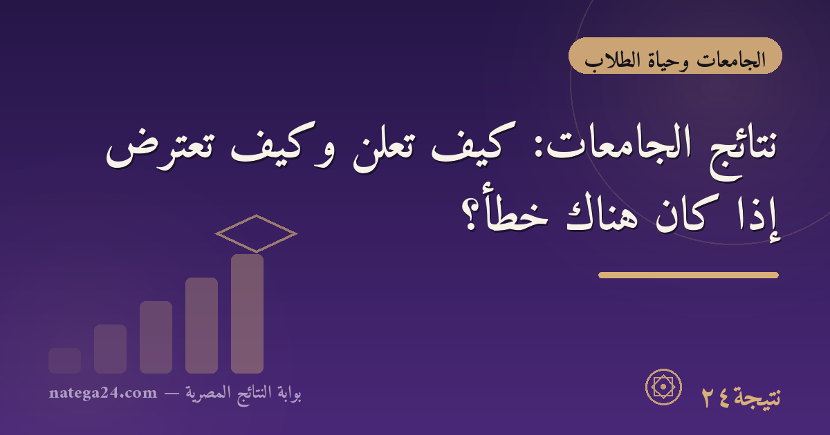 نتائج الجامعات: كيف تُعلن وكيف تعترض إذا كان هناك خطأ؟